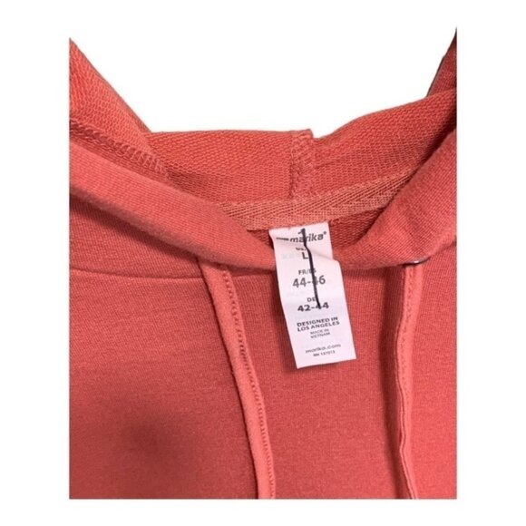 Marika Front Layered Coral Hoodie Size L - Picture 3 of 4